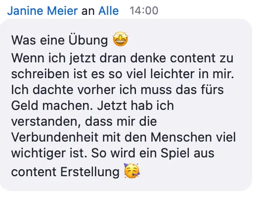 Janine - content machen